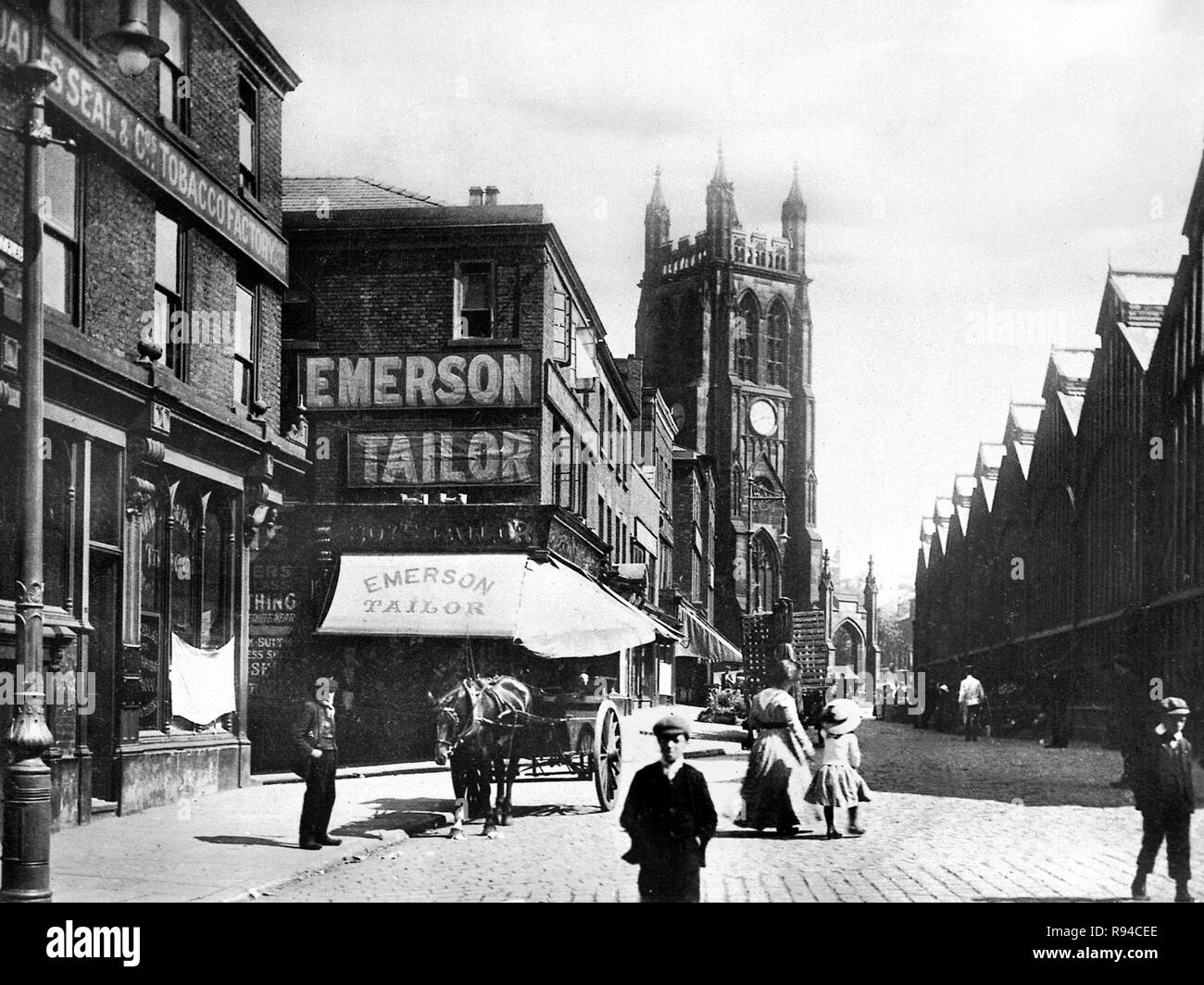 Market place stockport Black and White Stock Photos & Images Alamy