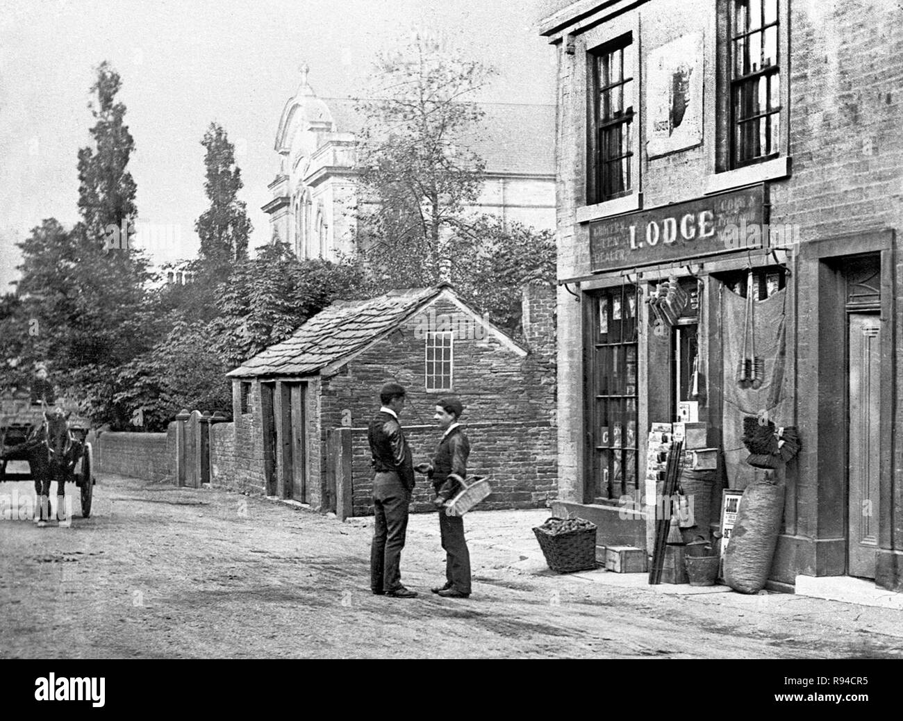 Huddersfield Road, Holmfirth Stock Photo Alamy