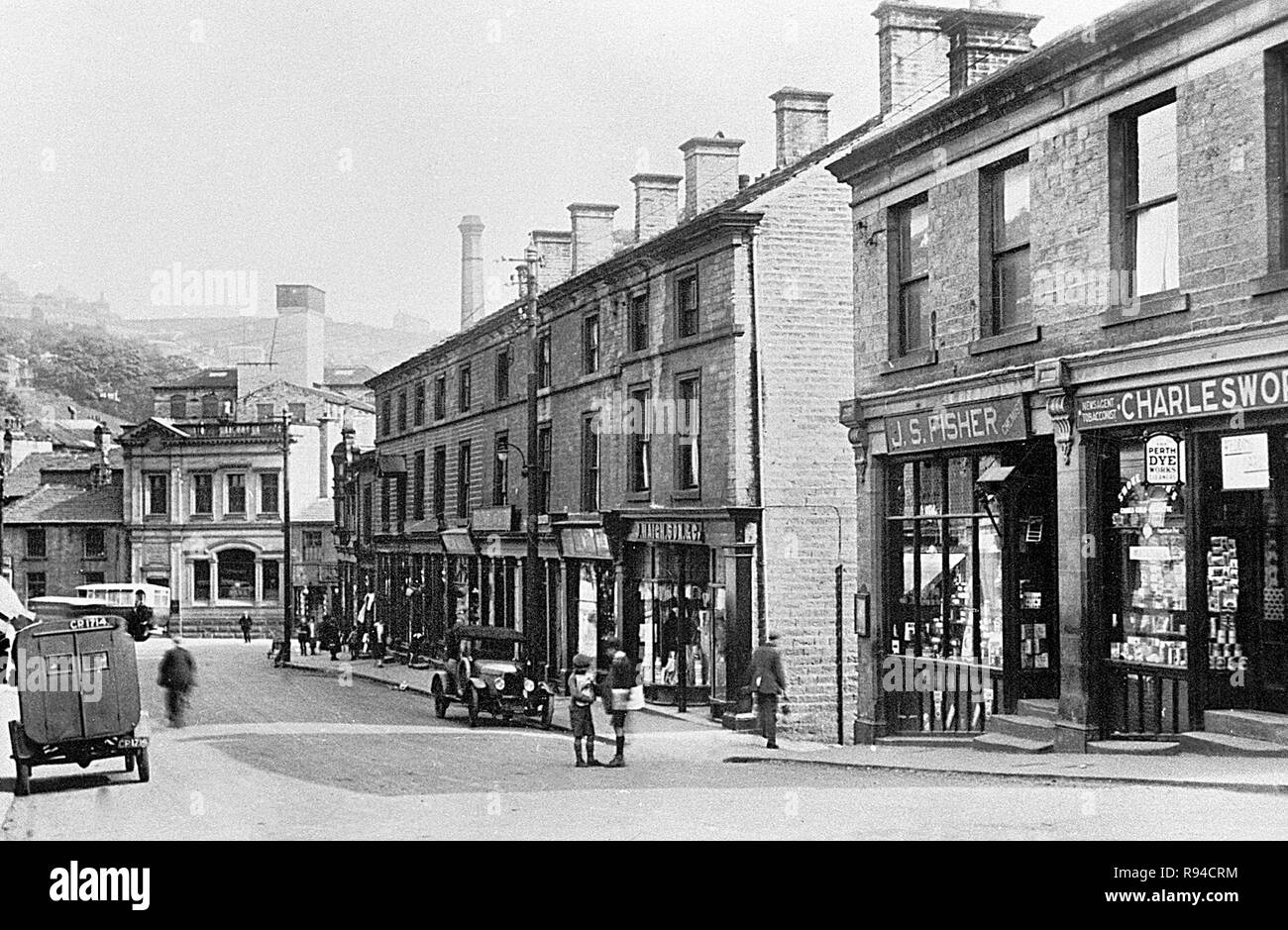 Victoria Street, Holmfirth Stock Photo Alamy