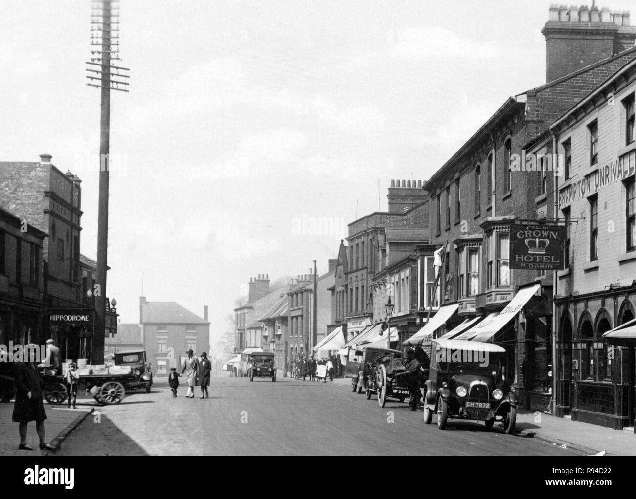High Street, Ripley Stock Photo Alamy