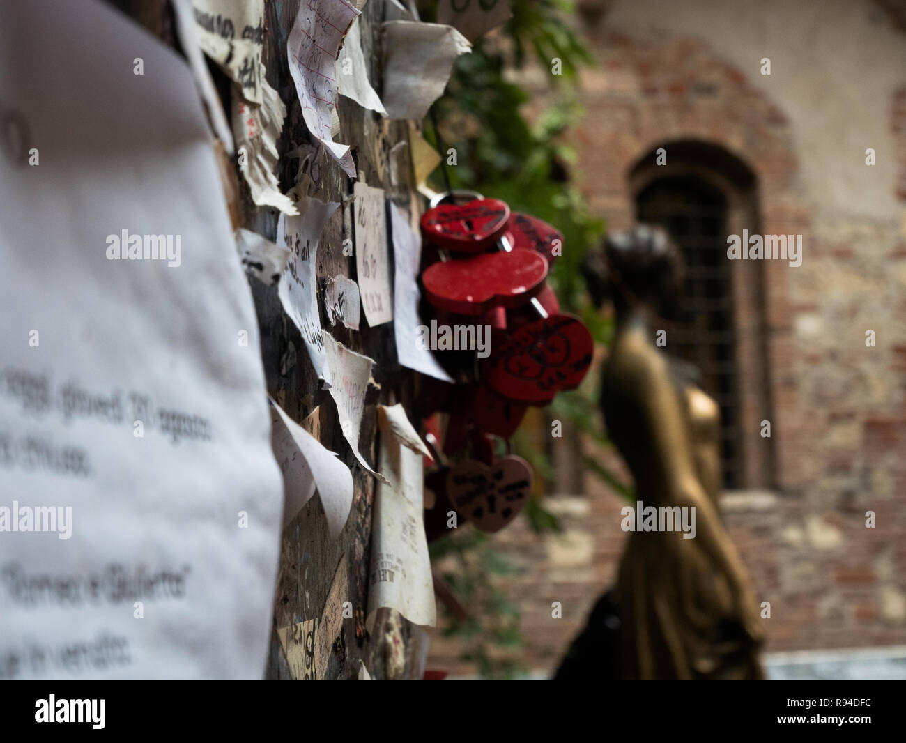 statue of Juliet in Verona, symbol of love and romance, ideal to represent the concept of love Stock Photo