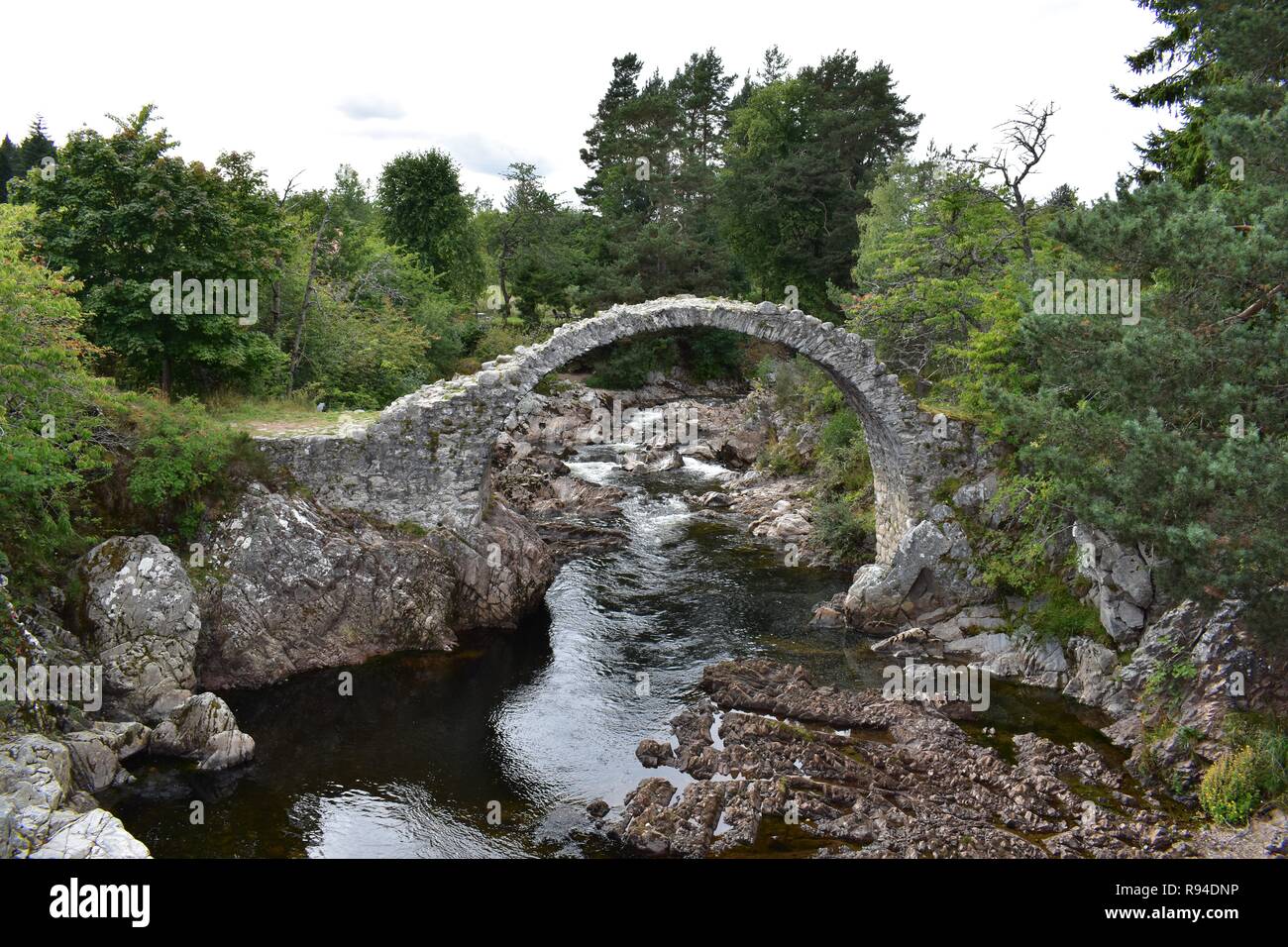 The Old Packhorse Bridge, Carrbridge Village, Badenoch and Strathspey