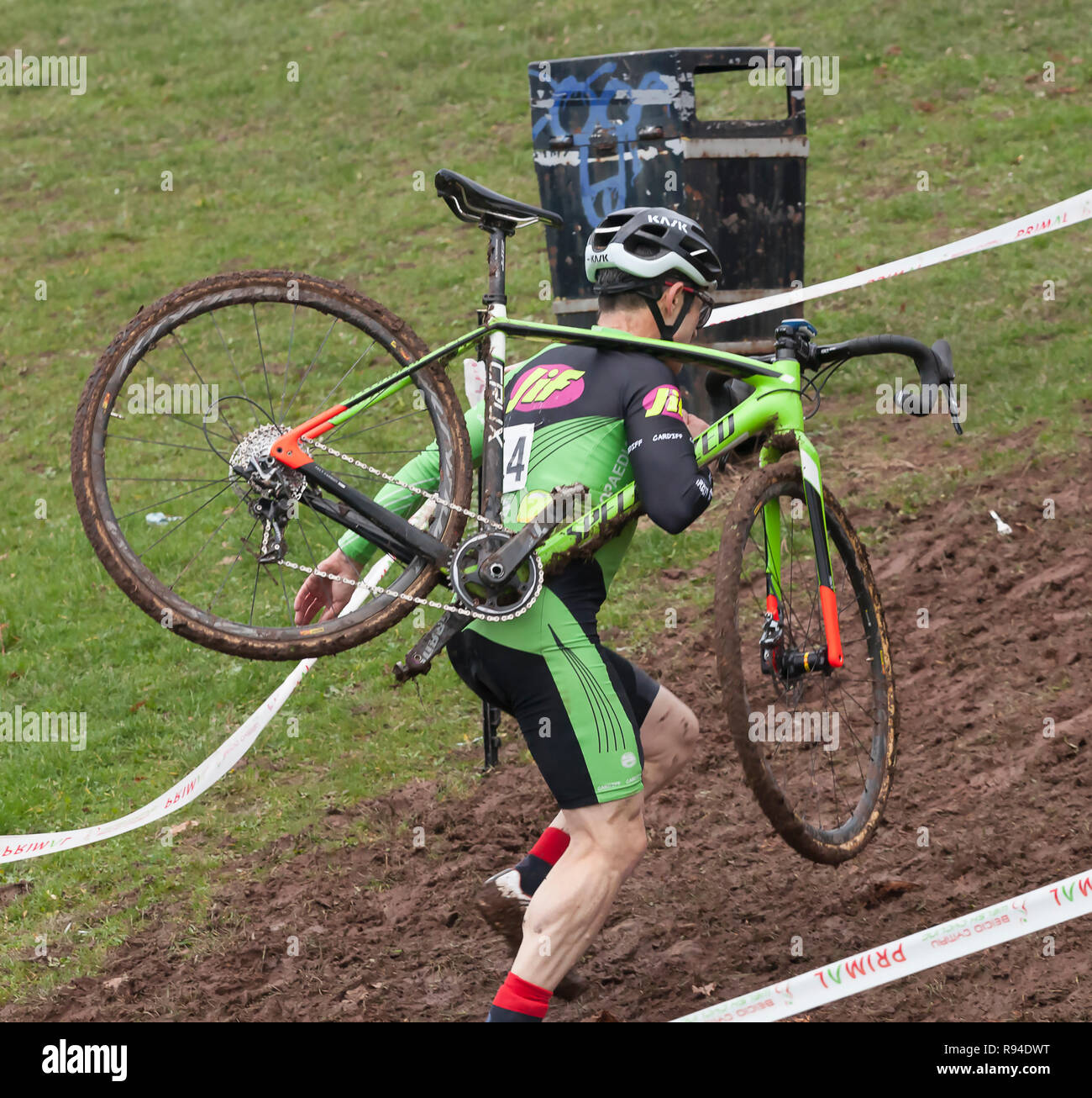 Abergavenny Welsh Cyclecross Championship 2018 Stock Photo