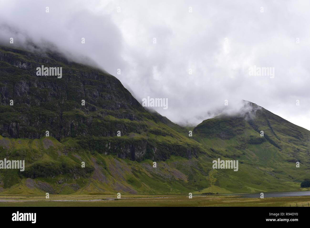 The Glencoe Mountain Range in The Scottish Highlands Stock Photo