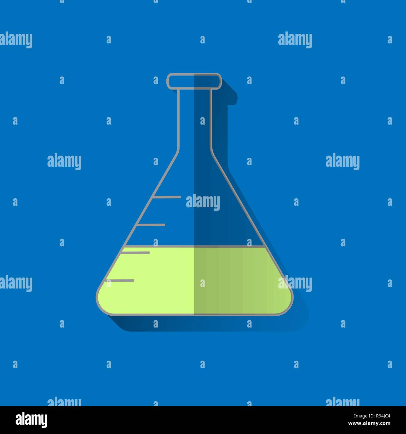 Chemistry flask icon. Science technology. flat design for chemistry ...