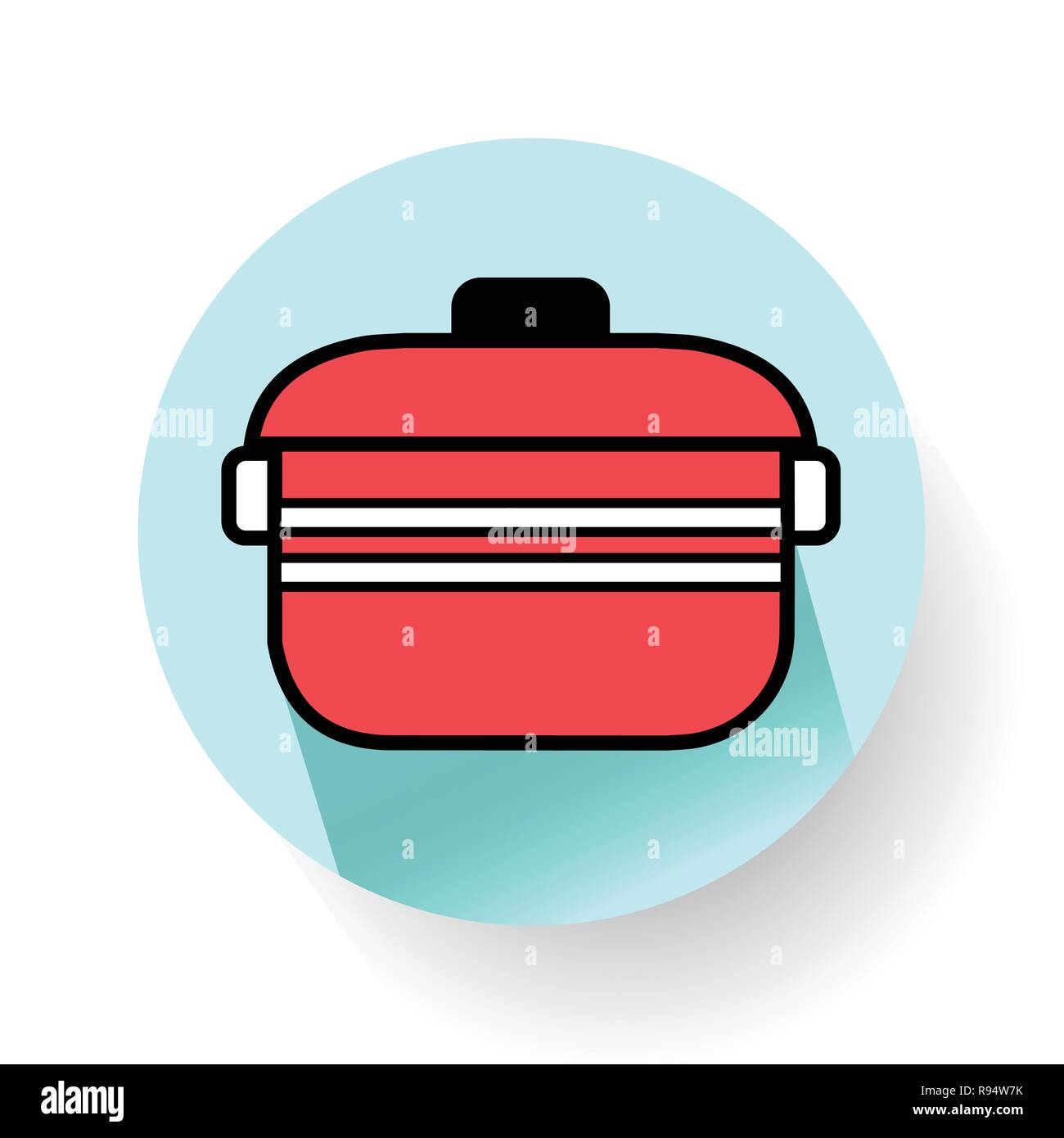 Flat style cooking pot icon.Vector, illustration eps10 Stock Vector ...