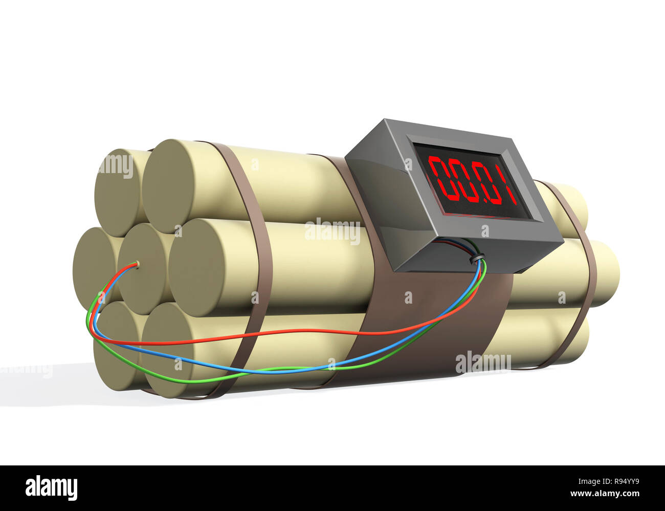 3d Rendering Electro Shock Bomb Stock Illustration 2312052707