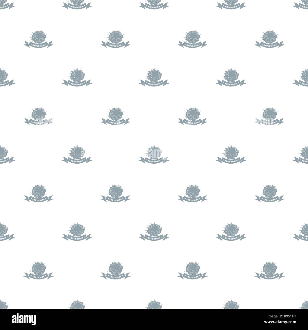 Atomic explosion pattern vector seamless repeat for any web design Stock Vector