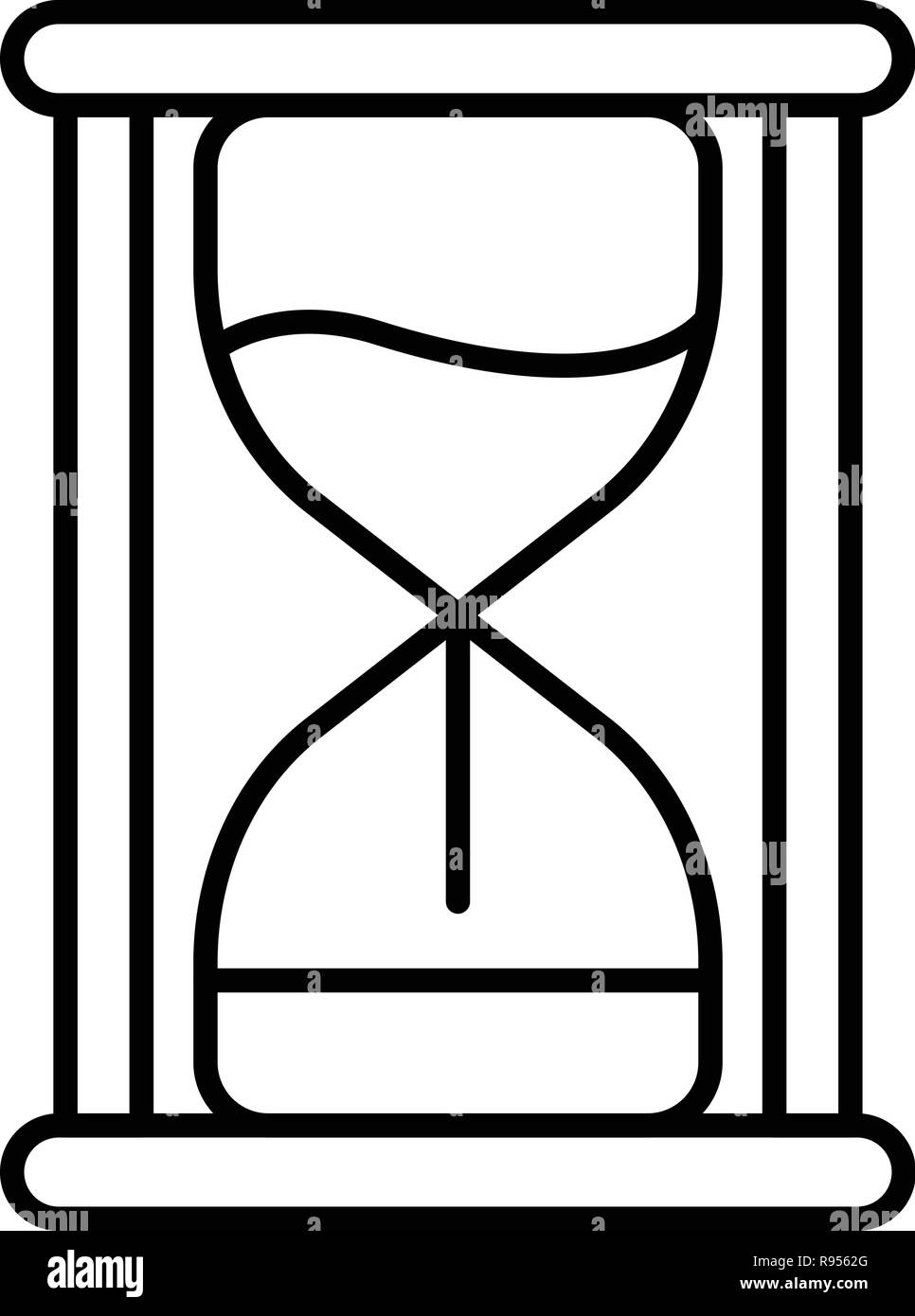 Sand hourglass icon, outline style Stock Vector Image & Art - Alamy