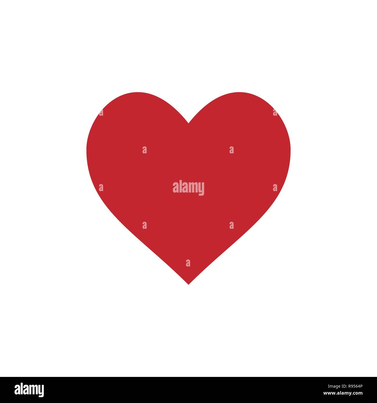Vector illustration, flat design. Heart icon love symbol Stock Vector ...