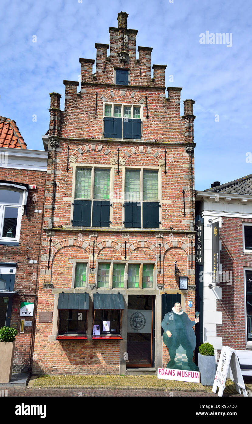 Edam's Museum housed in a 16th century building in the centre of the heritage town of Edam in North Holland, Netherlands Stock Photo