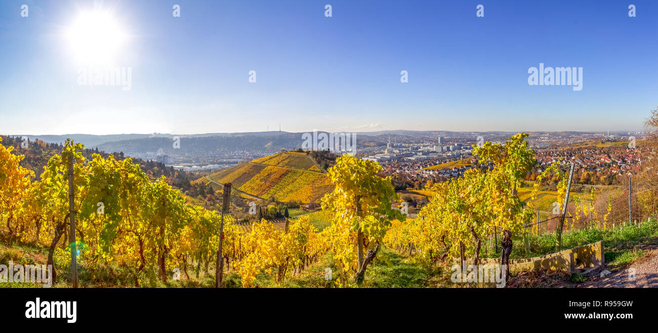 View over Stuttgart, Germany Stock Photo