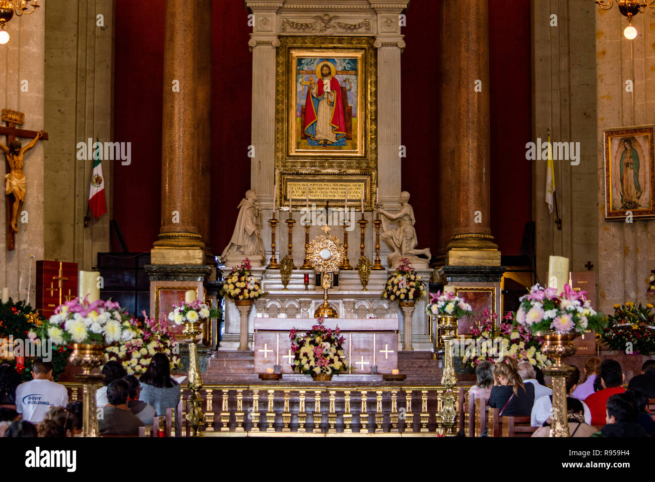 The altar of the Old Basilica at the Basilica of Our Lady of Guadalupe