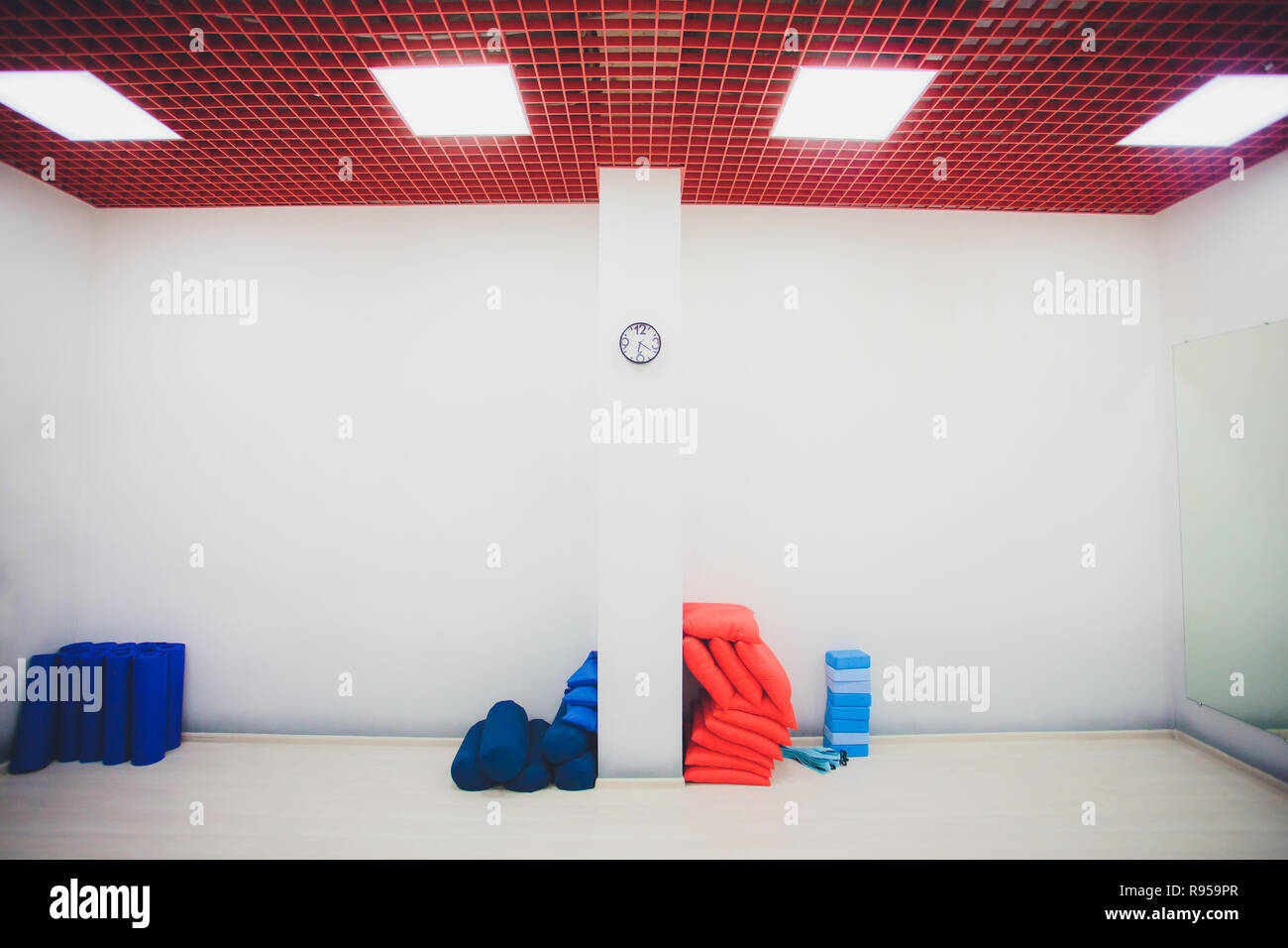 Gymnasium For Martial Arts Training With Tatami Mat Stock Photo