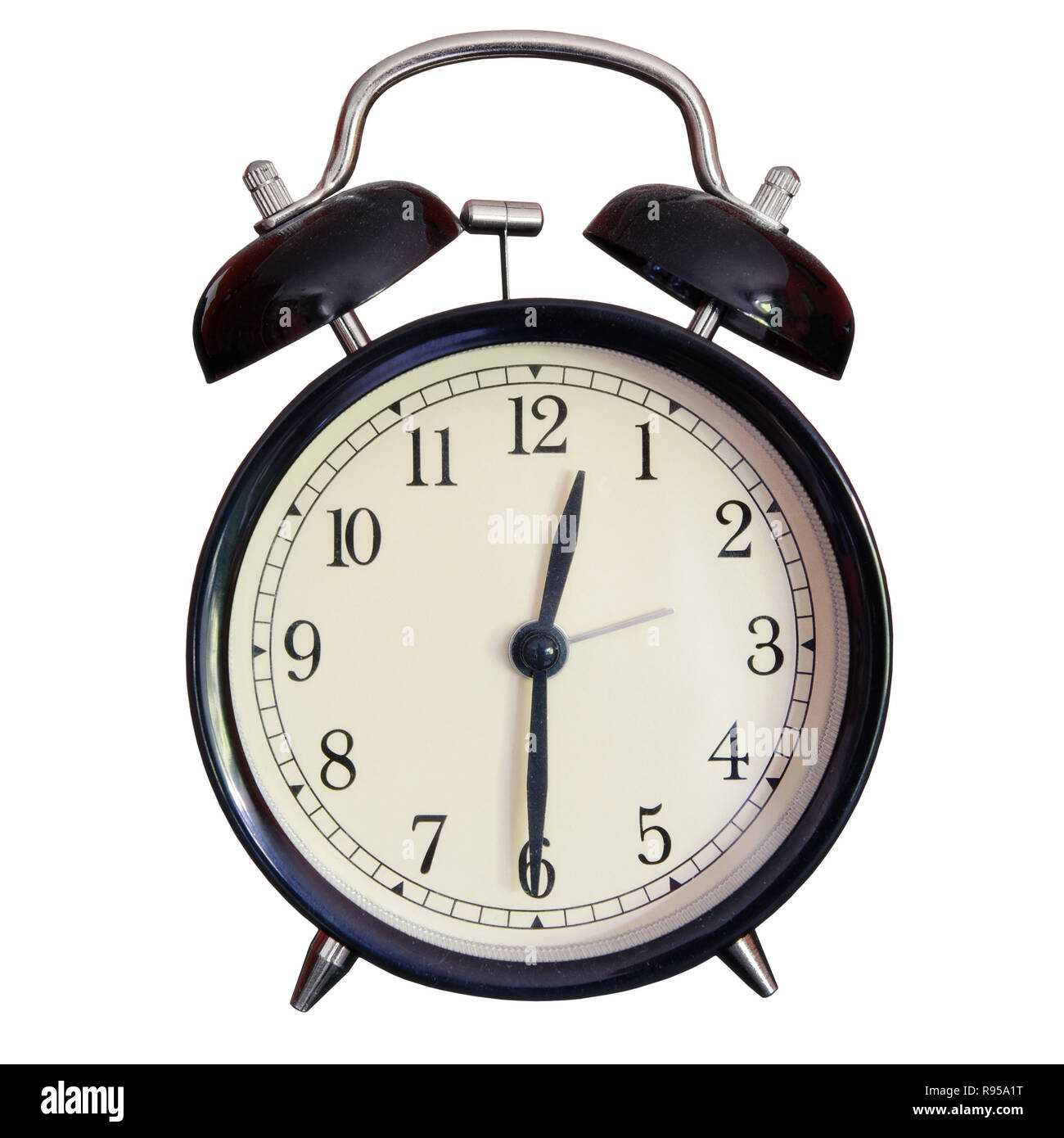 alarm clock isolated on a white background Stock Photo - Alamy