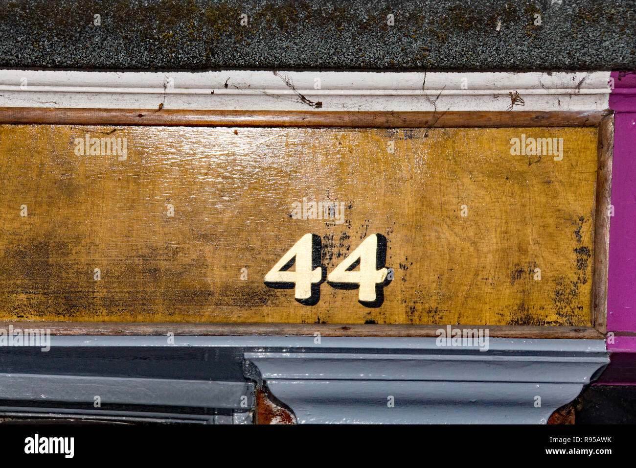 The shop number 44 in a village street in Sawbridgeworth, Hertfordshire ...