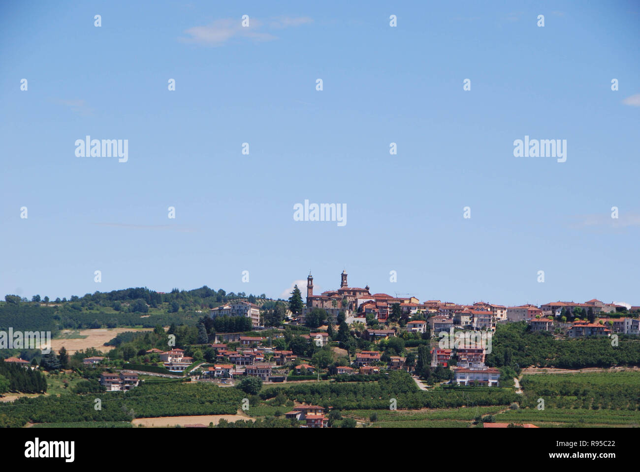 View around Rodello, Piedmont - Italy Stock Photo