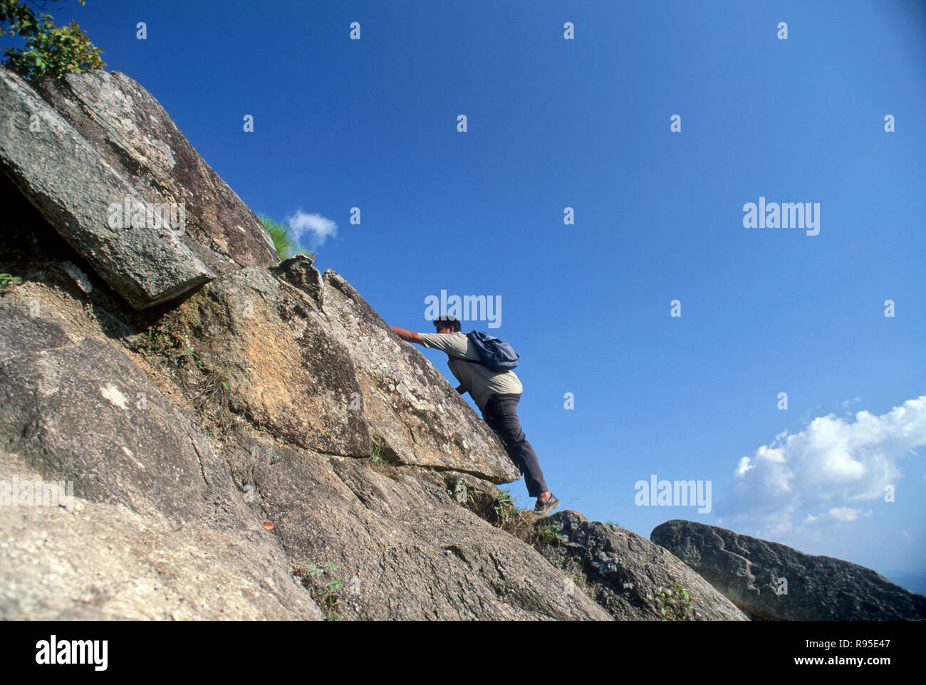 rockclimber Stock Photo