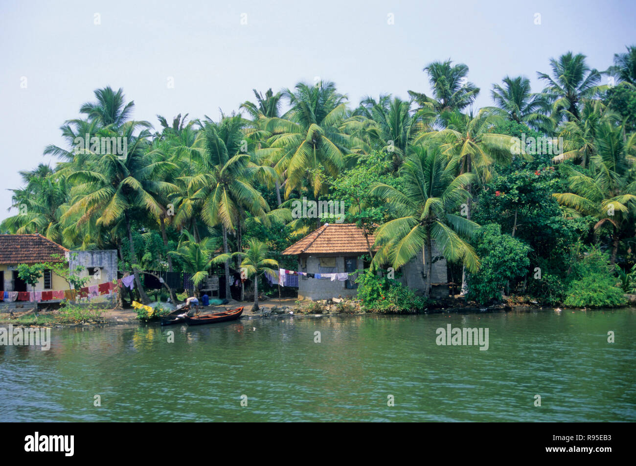 Coastal area, Kerala, India Stock Photo