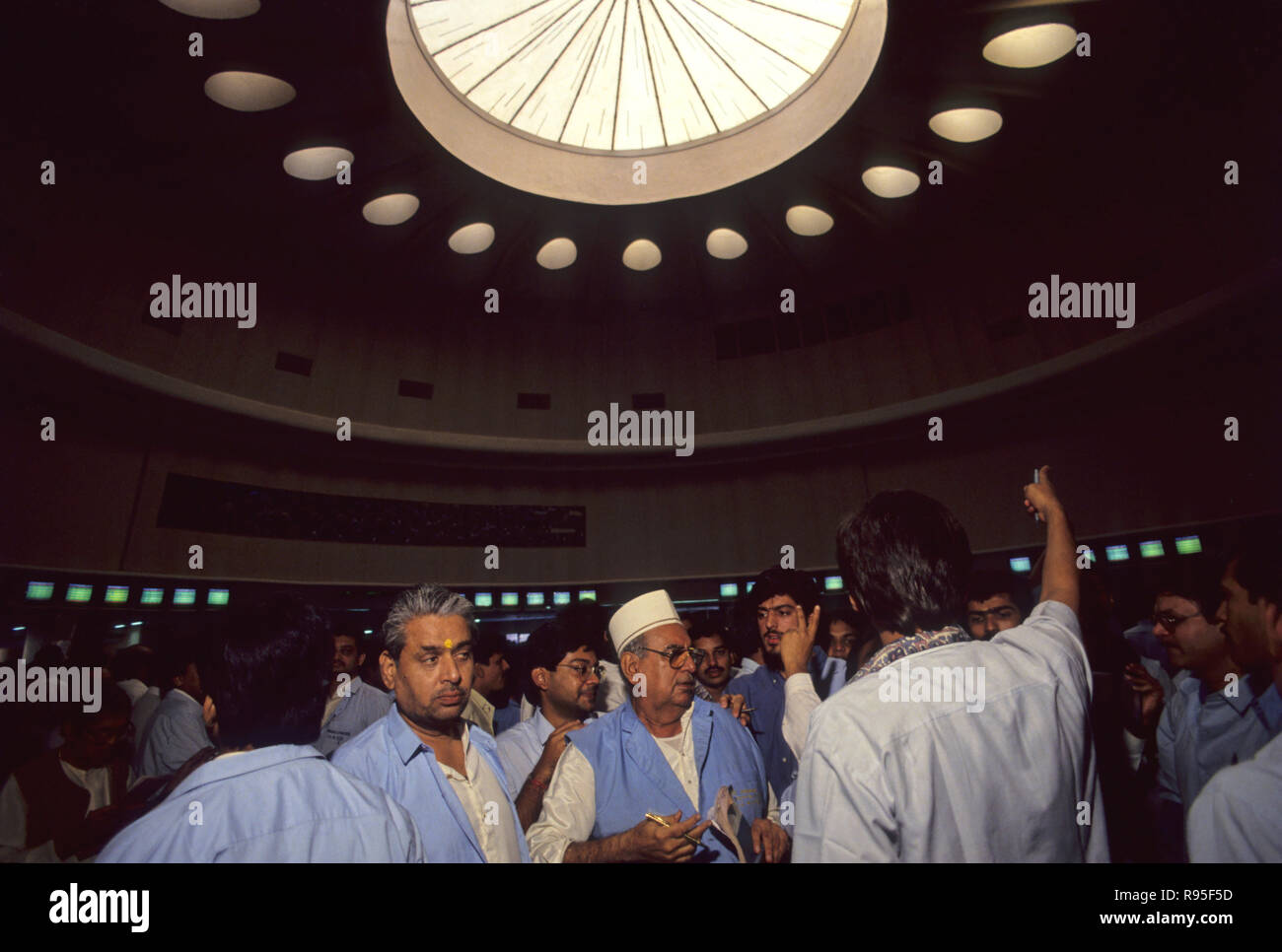 Trading Wing at Stock Exchange, Mumbai Stock Photo