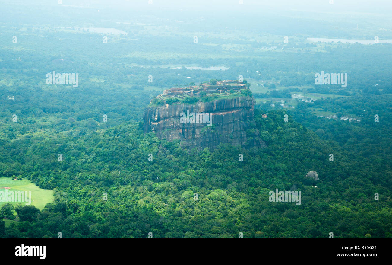 Views of Sr Lanka from the air Stock Photo