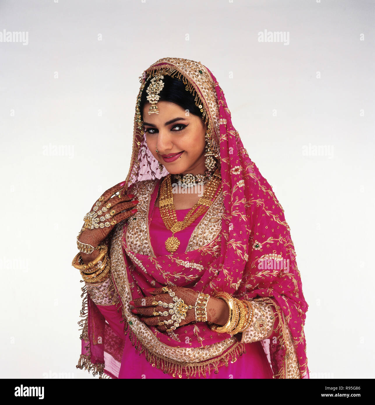 Muslim Bridein wedding marriage dress, India - MR#144 Stock Photo ...