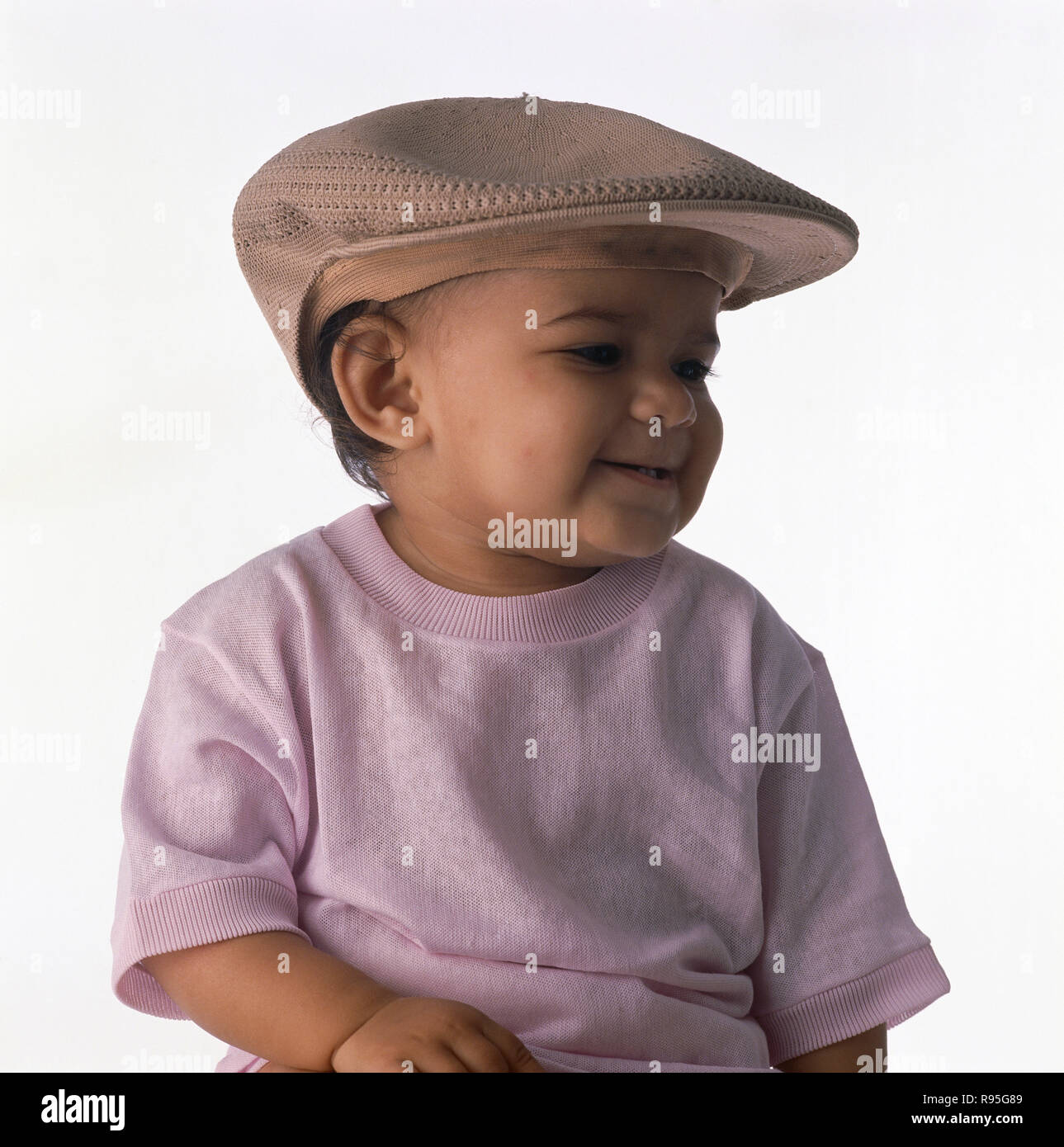 baby wearing hat