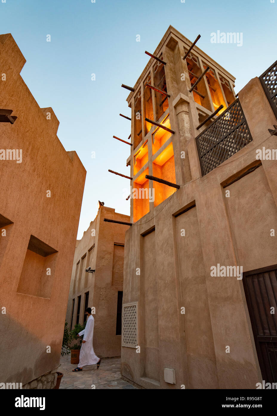 Original Historic Al Fahidi District In Dubai United Arab Emirates