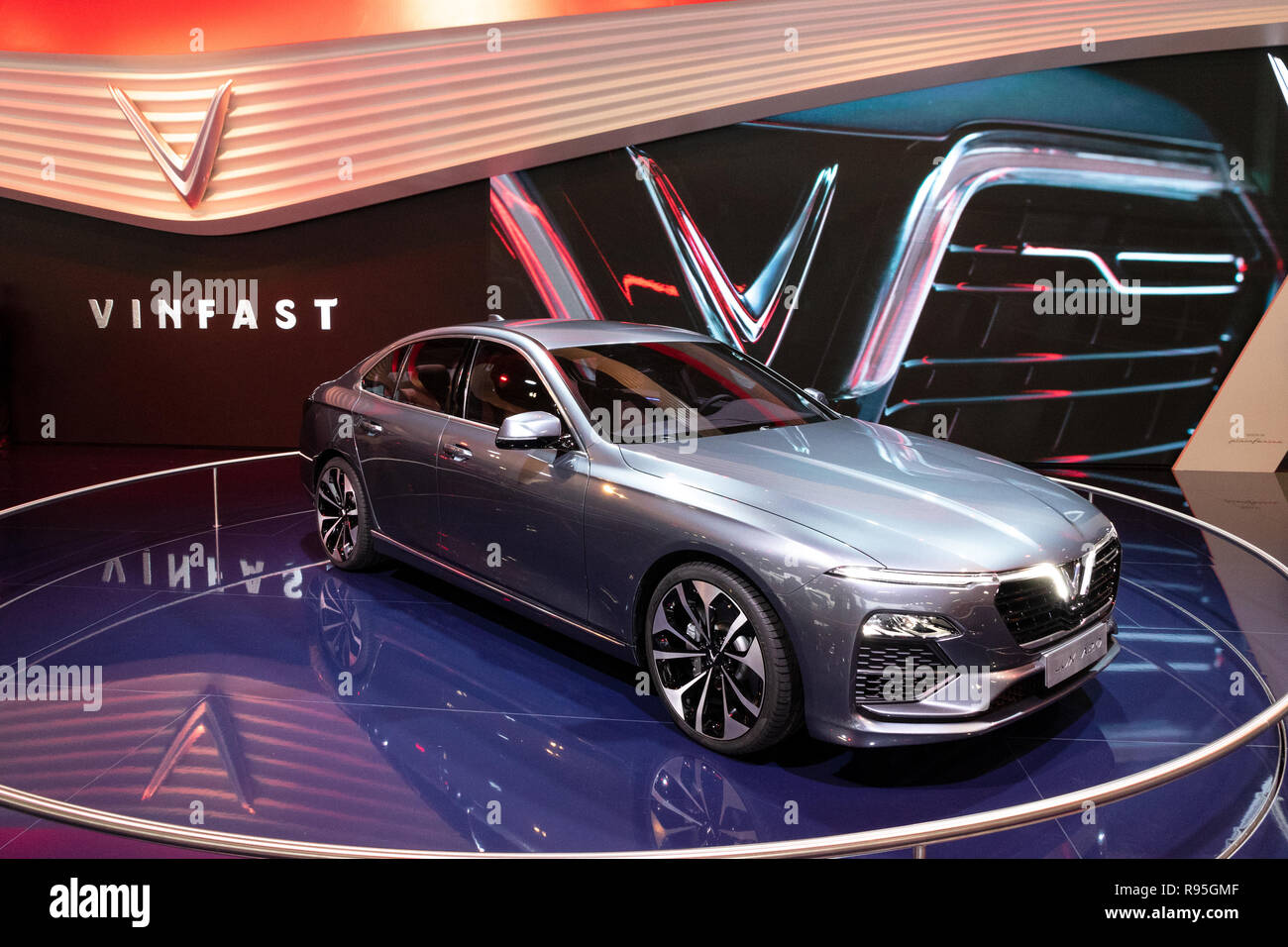 Paris Oct 3 2018 Vinfast Lux A2 0 Sedan Car Showcased At The Paris Motor Show Stock Photo Alamy