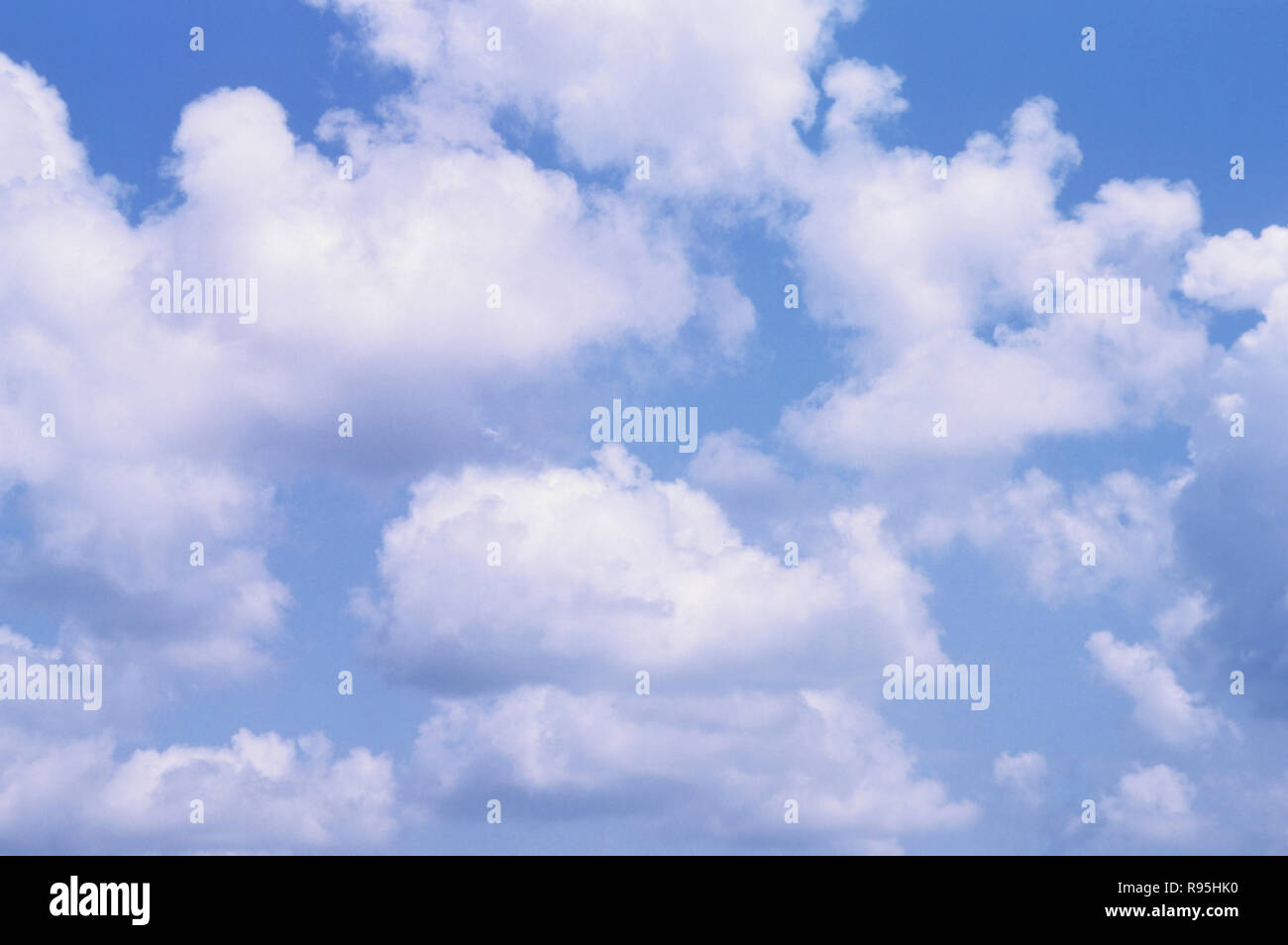 Blue sky with white clouds Stock Photo