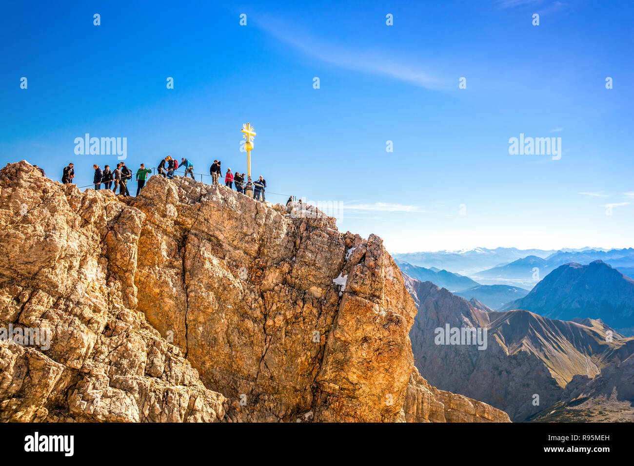 Zugspitze, Panorama, Germany Stock Photo