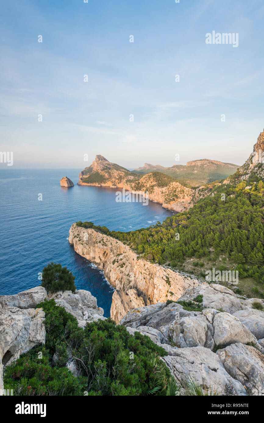 Mallorca Aussichtspunkt Es Colomer, Majorca Viewpoint Es Colomer Stock