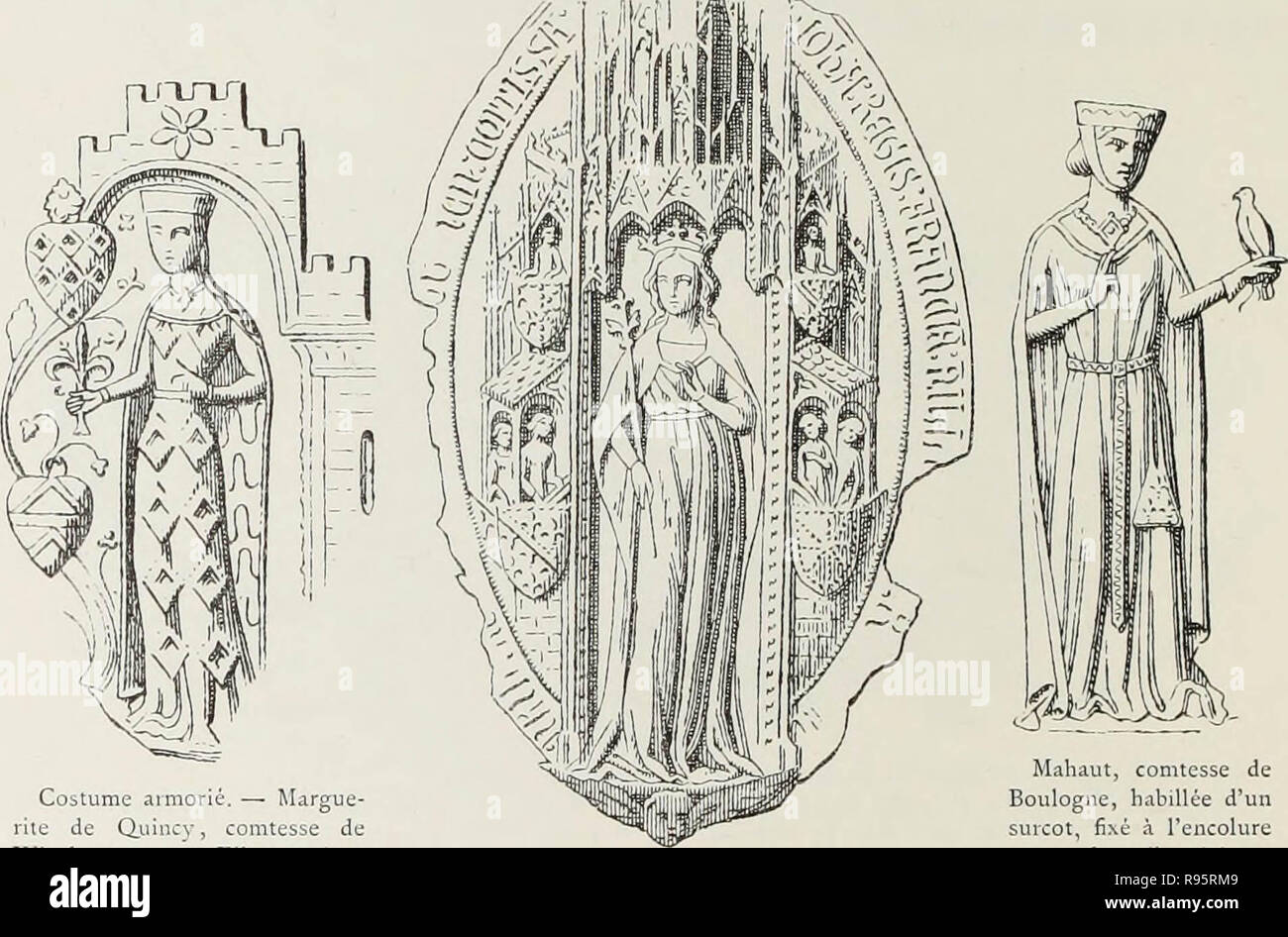 'Le Costume au Moyen âge d'après les sceaux ...' (1880) Stock Photo
