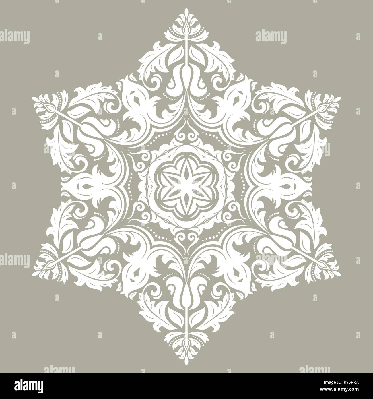 Elegant Vector Ornament in Classic Style Stock Vector