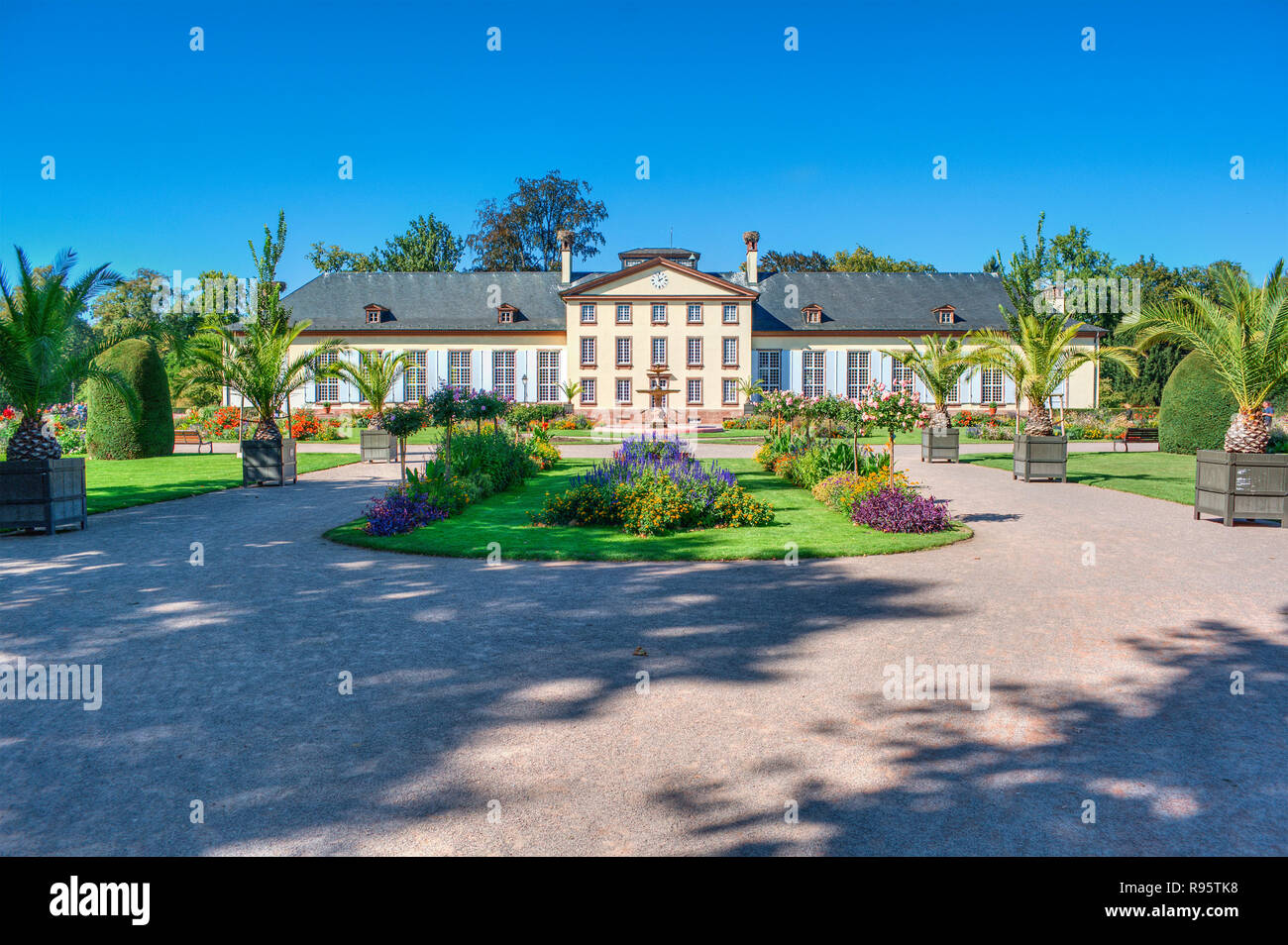 Pavillon Josephine in the park Parc de l'Orangerie in Strasbourg (France) Stock Photo