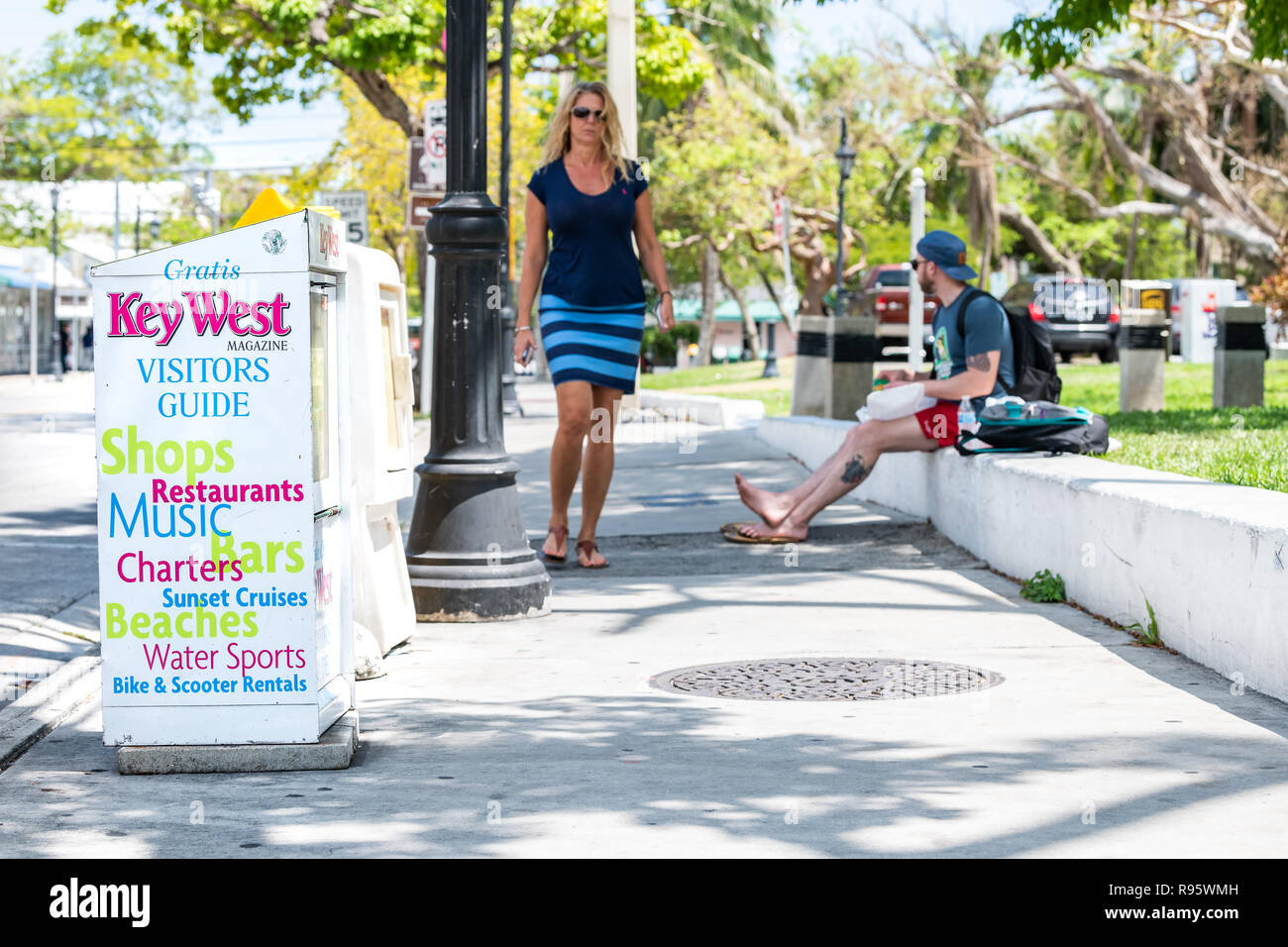 Key West, USA May 1, 2018 Gratis newsstand, magazine, newspaper