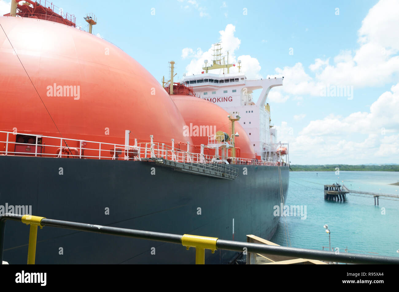 LNG Tanker Stock Photo