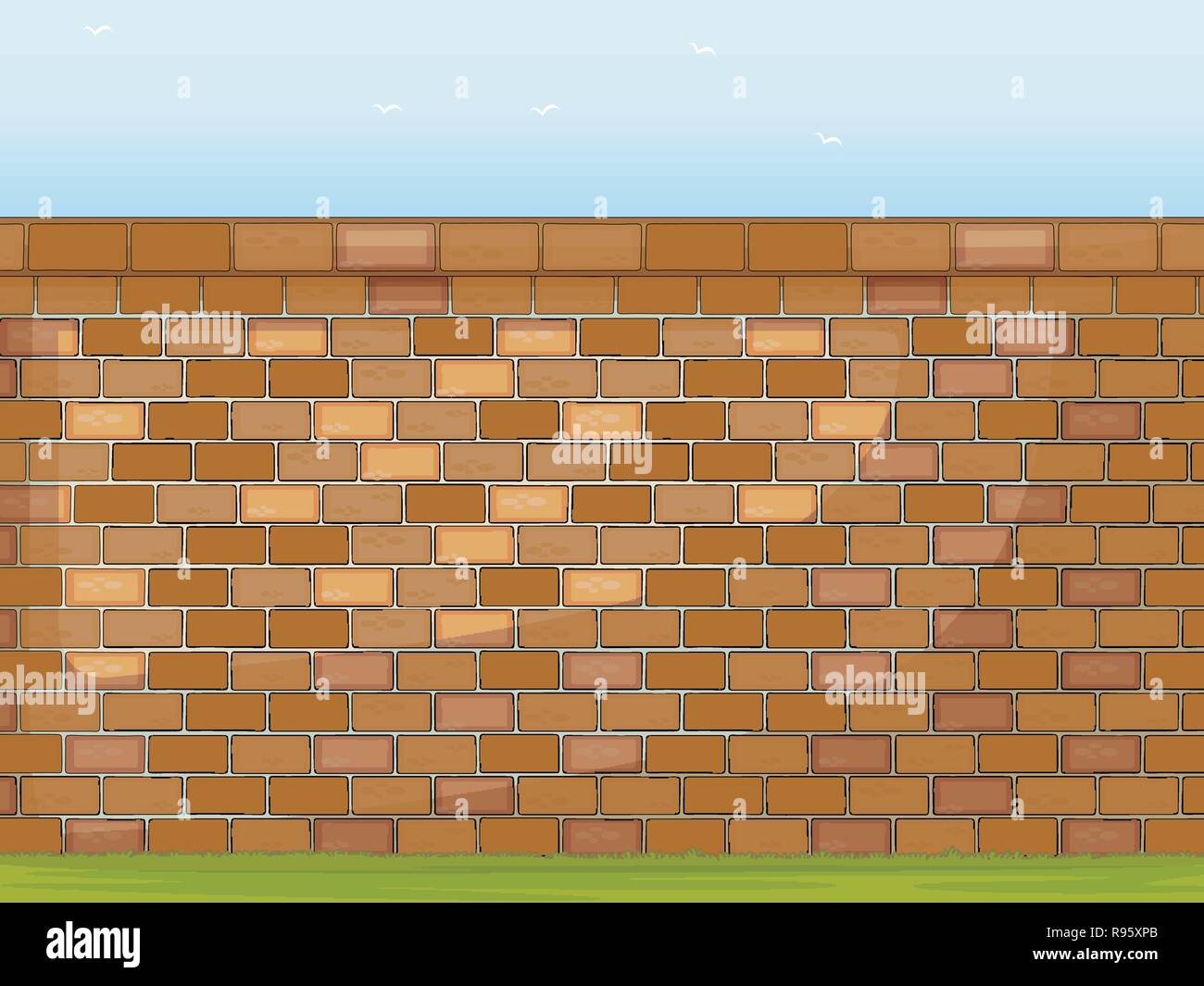 A brick wall background illustration Stock Vector Image & Art Alamy