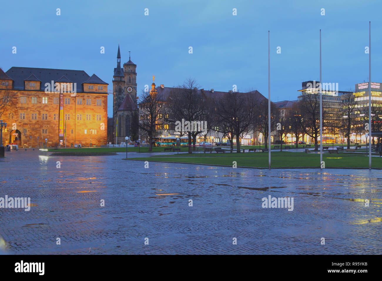 Stuttgart city square hi-res stock photography and images - Alamy