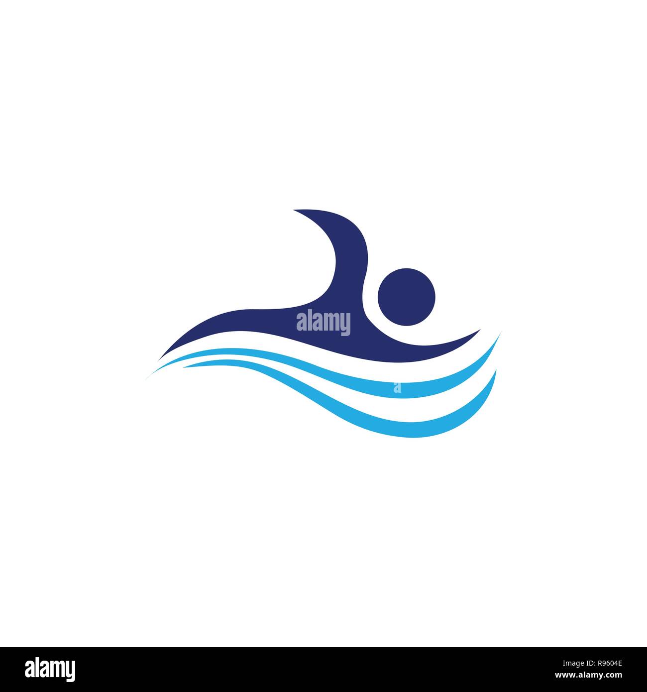 Swimming vector art design Stock Vector