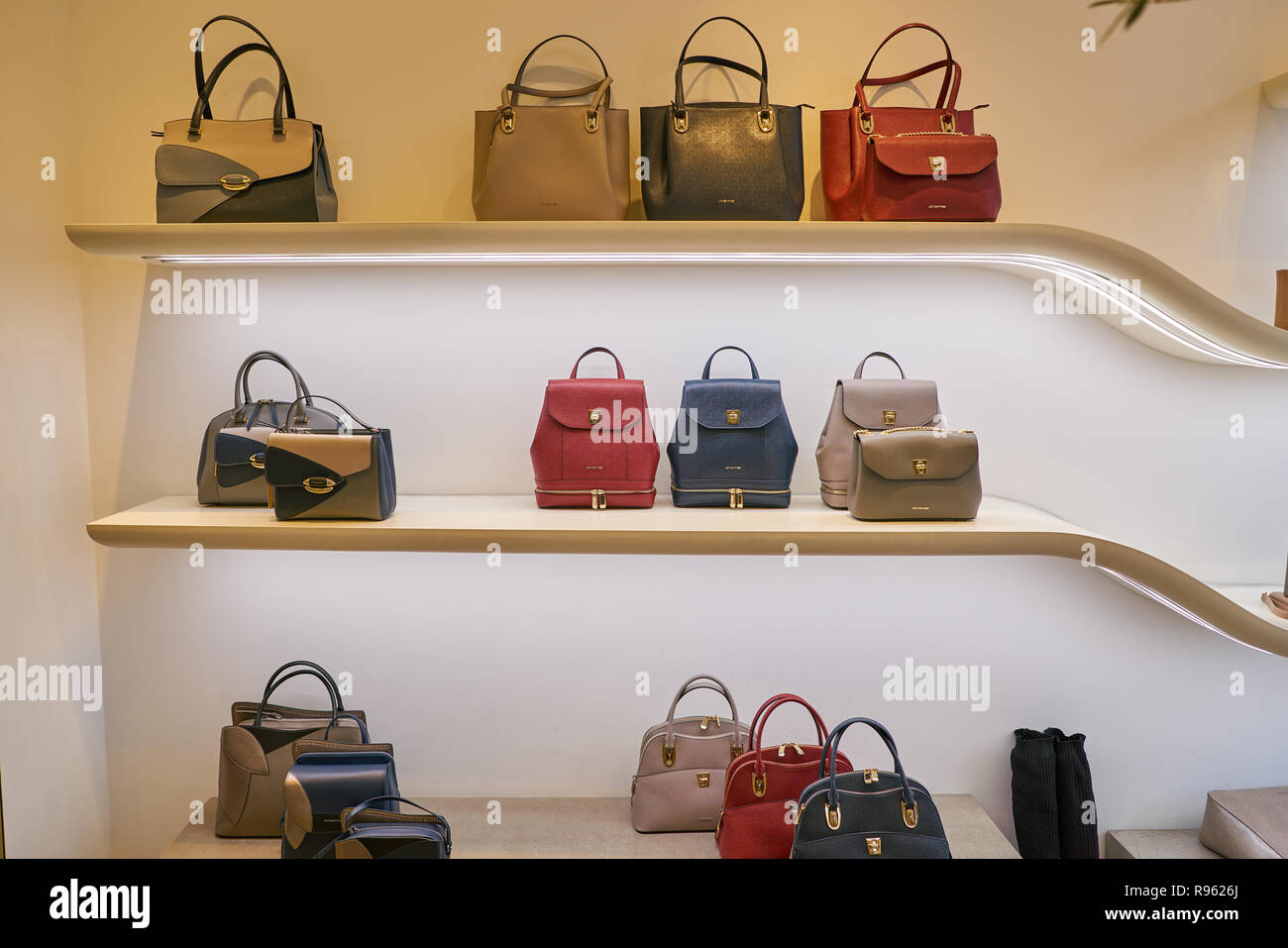 MILAN, ITALY - CIRCA NOVEMBER, 2017: bags on display at Cromia store in  Milan, Italy Stock Photo - Alamy