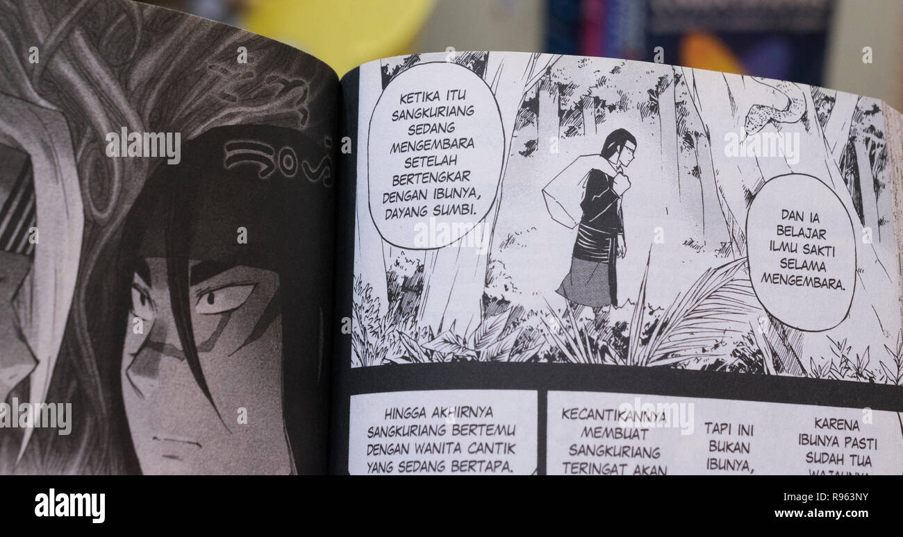 9.3, Indonesian manga, IndonesianBook Stock Photo