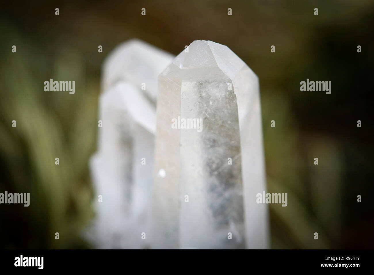 Natural quartz stone on black background stone rock Stock Photo - Alamy