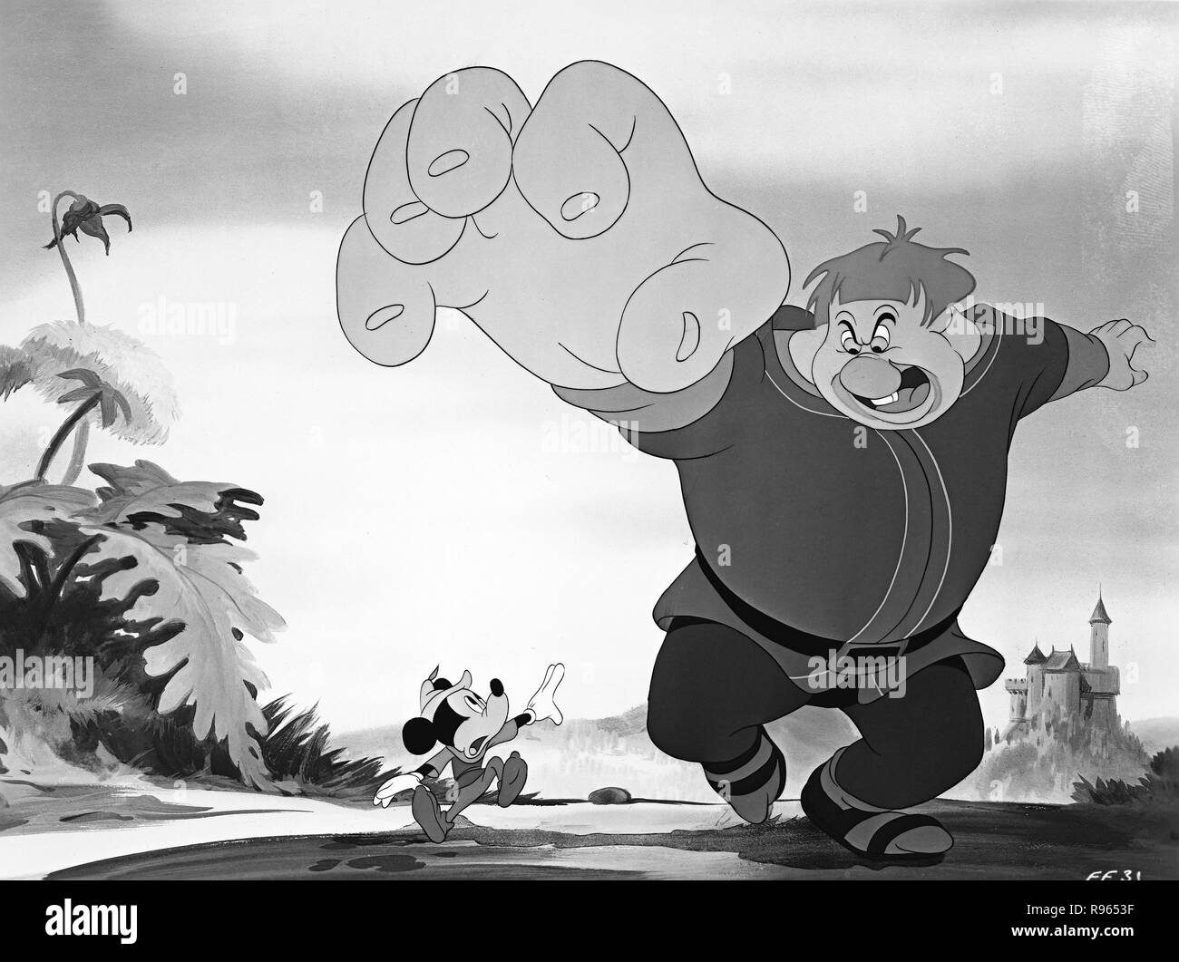 Fun and Fancy Free, aka: Disney wackere Helden, Zeichentrickfilm, USA 1947, Szenenfoto aus 'Mickey and the Beanstalk' Stock Photo