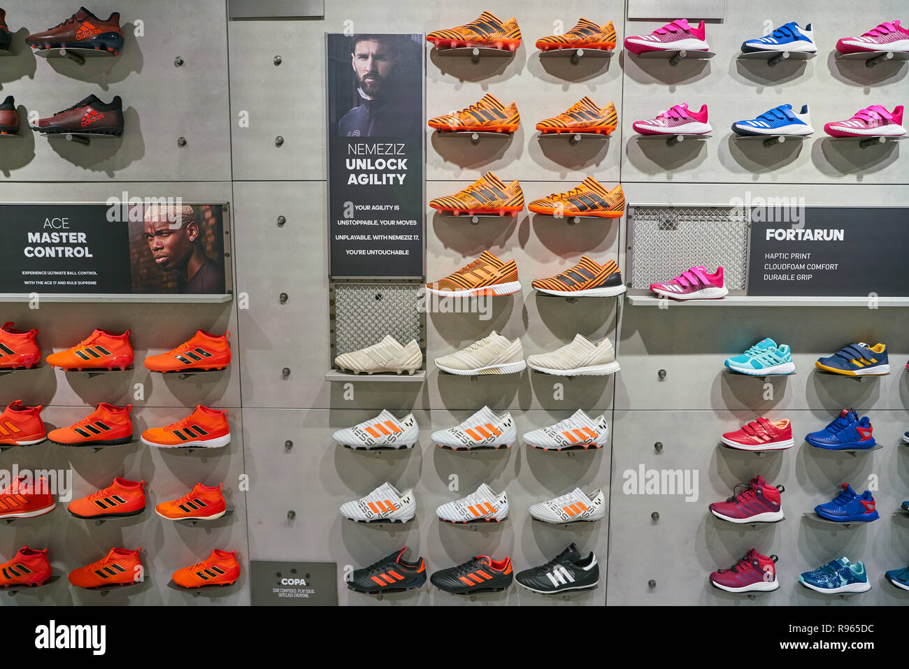 MILAN, ITALY - CIRCA NOVEMBER, 2017: inside Adidas store in Milan Stock  Photo - Alamy