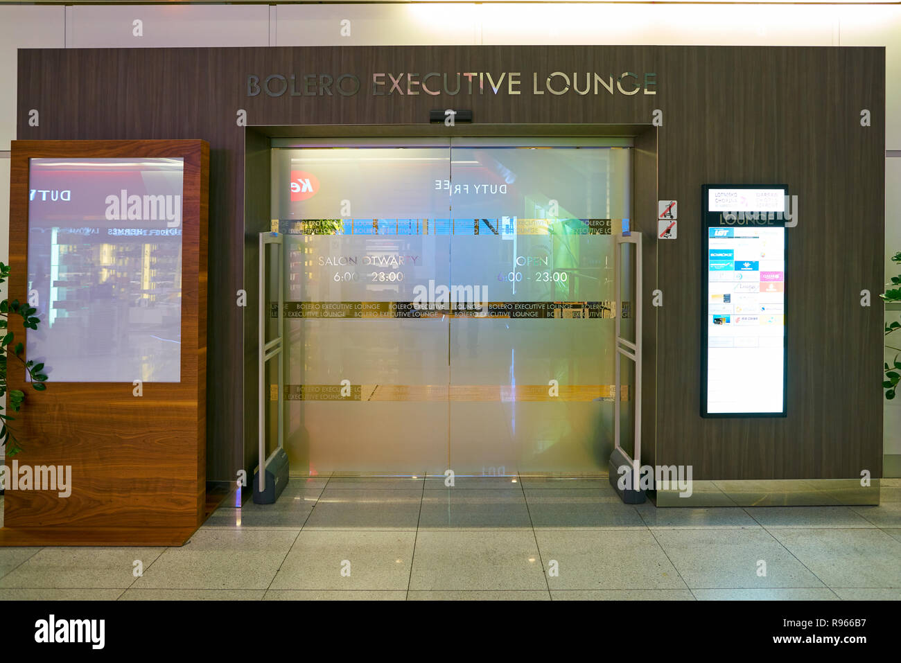 WARSAW, POLAND CIRCA NOVEMBER, 2017 Bolero Executive Lounge in