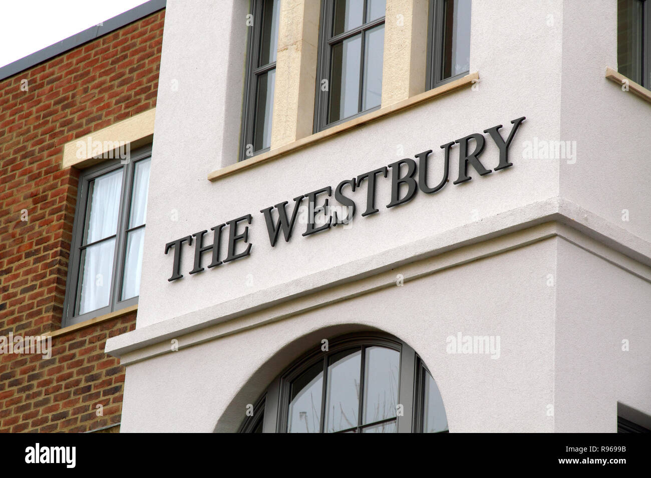 The Westbury Nursing Home and Residential Care, Bristol, England. Exterior render by Weber, and Saint Gobain Company Stock Photo