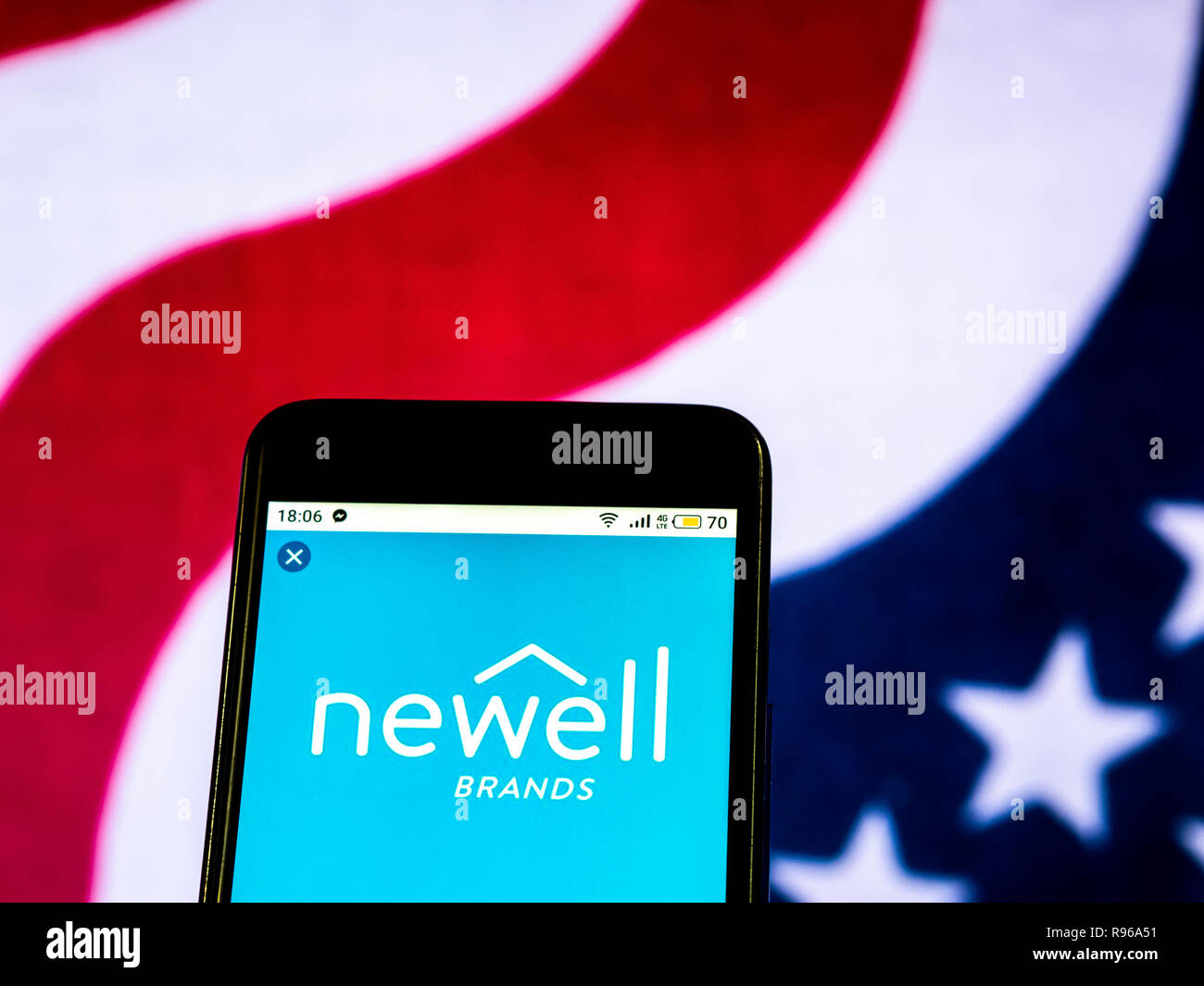 Newell Brands Commercial organization logo seen displayed on smart