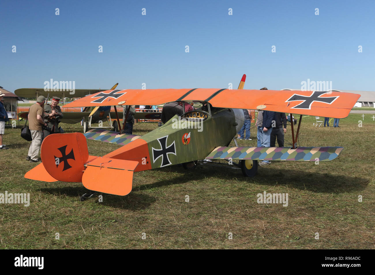 SS-D1 airplane replica. N921SS. World War 1 Dawn Patrol Anniversary Rendezvous event. The National Museum of the United States Air Force, Wright Patte Stock Photo