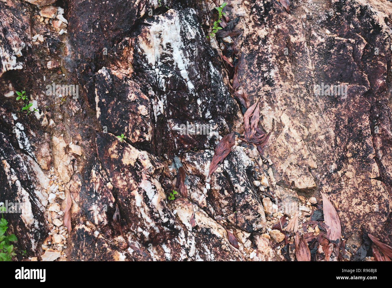 Beautiful stone detail background Stock Photo